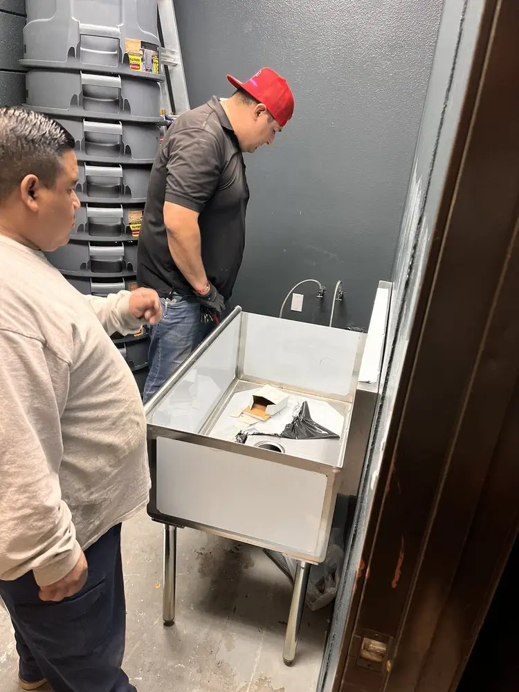Commercial plumbing and sink installation in Fort Whipple